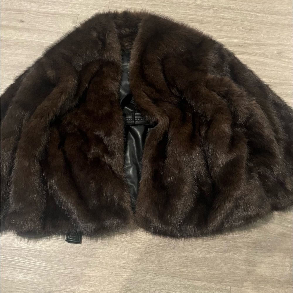 AKIRA Black and Brown Leather Jacket - Picture 2 of 3